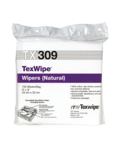 TX309 TexWipe Cotton 9"x9" Cleanroom Wipers