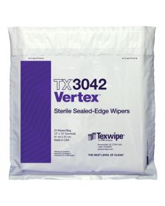 TX3042 Texwipe Sterile Vertex 12"x12" Cleanroom Wipers