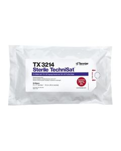 TX3214 Texwipe Sterile TechniSat 9"x11" Cleanroom Wipers 70% IPA