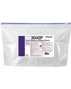 TX3042P Texwipe Sterile Vertex 12"x12" Cleanroom Wipers 70% IPA