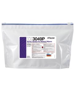 TX3049P Texwipe Sterile Vertex 9"x9" Cleanroom Wipers 70% IPA