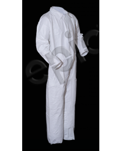 White Microporous Coverall