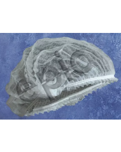 Pleated 24" White Bouffant