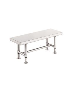 Metro Cleanroom Stainless Steel Gowning Bench - Solid