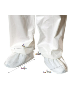 AlphaPro BarrierTech UltraGrip Shoe Covers with UltraGrip Sole, AntiSkid Serged Seams
