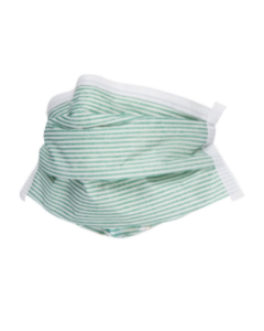 AlphaPro Critical Cover PFL, N-95 particulate respirator mask, teal stripe