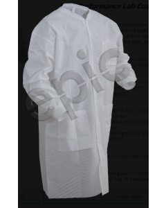White High Performace SMS Lab Coat