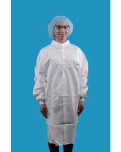 Keystone Controlled Environment Keyguard Microporous Frock, no pocket, knit wrist & mandarin collar