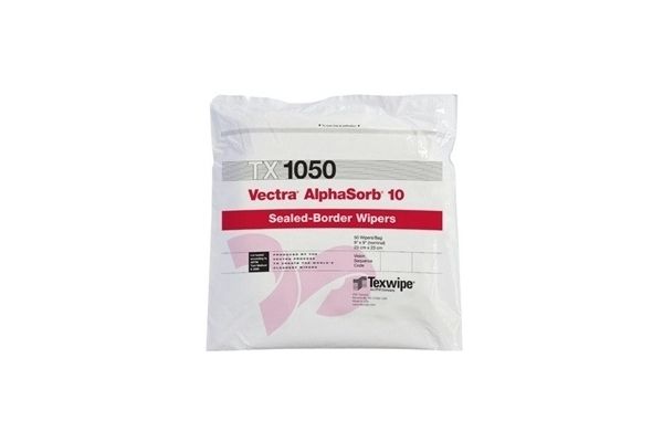 TX1050 Texwipe Vectra AlphaSorb 10 9"x9" Cleanroom Wipers