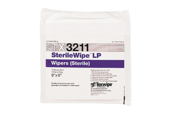 TX3211 Texwipe SterileWipe LP 9"x9" Cleanroom Wipers