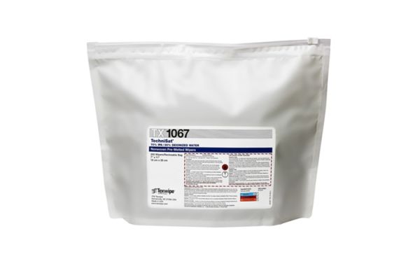 TX1067 Texwipe TechniSat 7"x11" Cleanroom Wipers 70% IPA