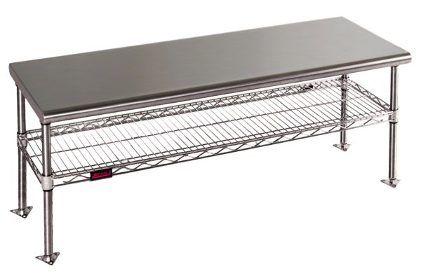 Gowning Benches with Standard Undershelf