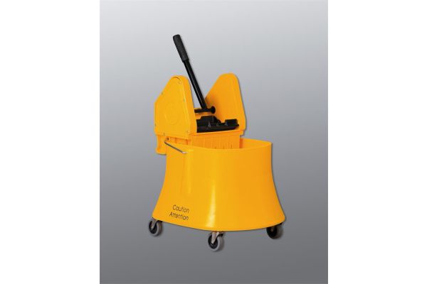 Downpress Mop Wringer & Bucket Combo for Cleanrooms