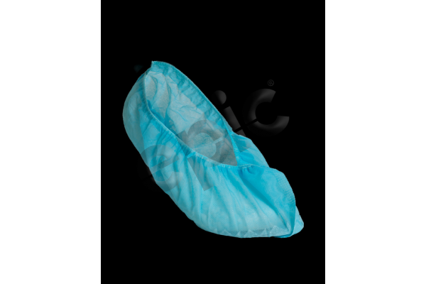 Disposable shoe cover with non-marking skid resistant bottom