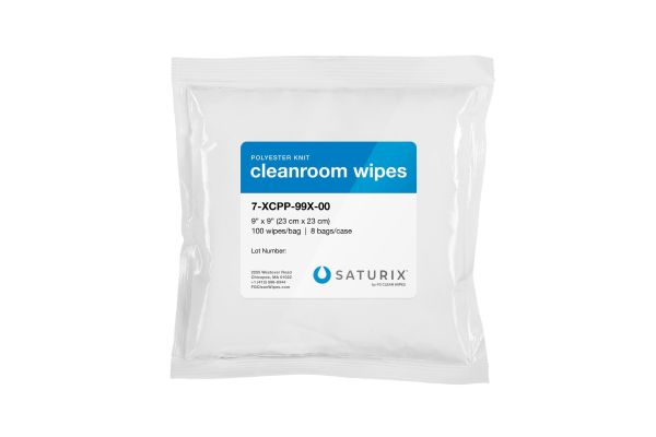 FG Clean Wipes Heavyweight Wiper: 9x9 Laundered, two layer 100% continuous filament polyester fiber, ultrasonic welded, sealed laser cut edges