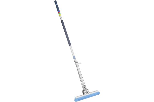 Aluminum Roll-O-Matic 14" Cleanroom Mop with Extendable Handle