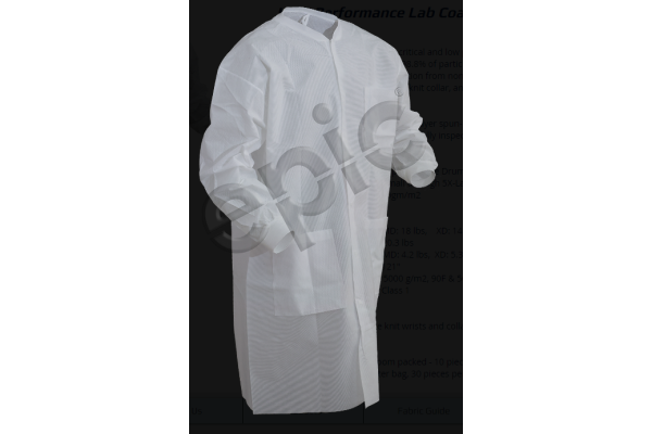 White High Performace SMS Lab Coat