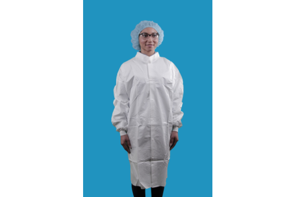 Keystone Controlled Environment Keyguard Microporous Frock, no pocket, knit wrist & mandarin collar